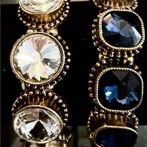 Éclat Gold and Crystal Bracelets